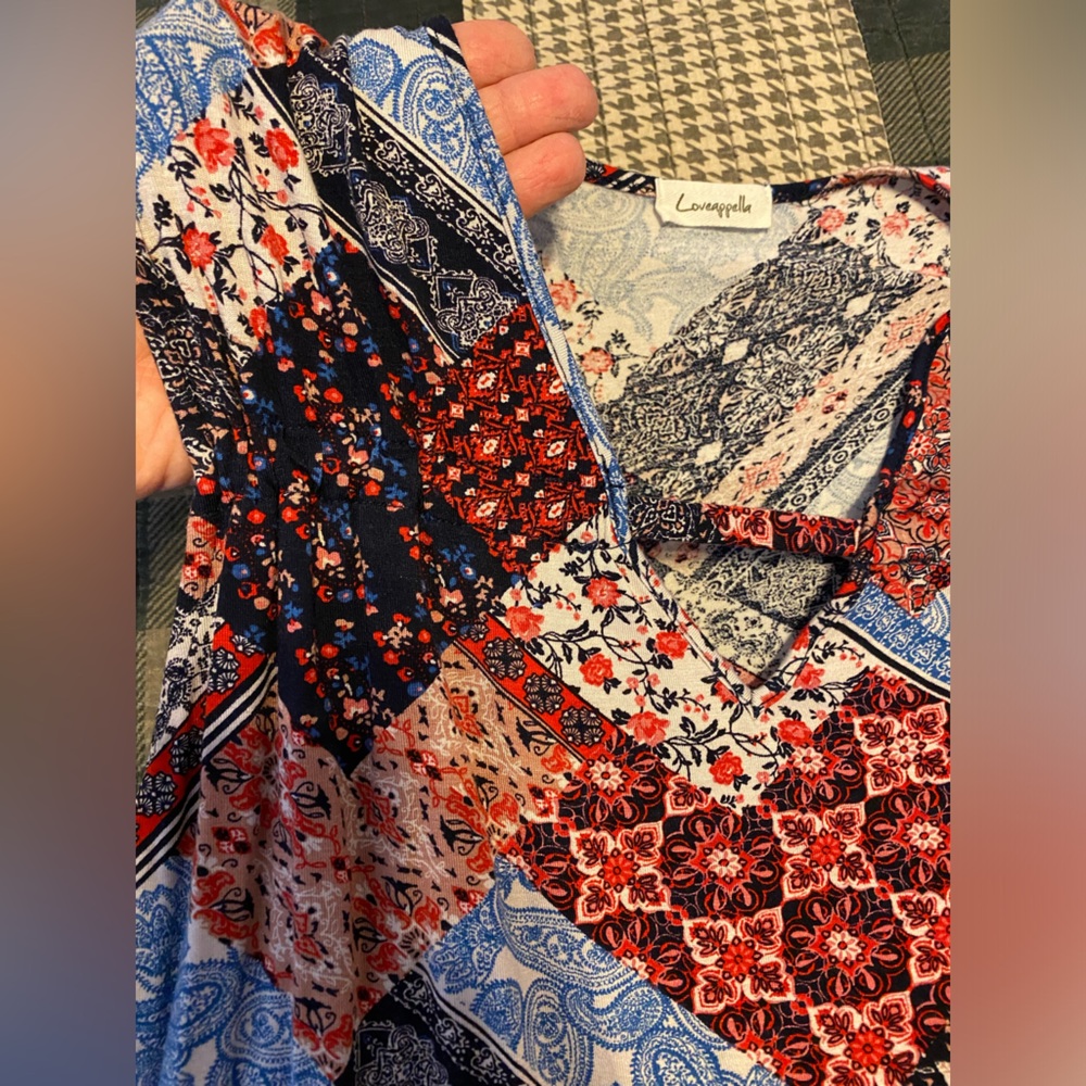 Patriotic patchwork blouse - Picture 3 of 3